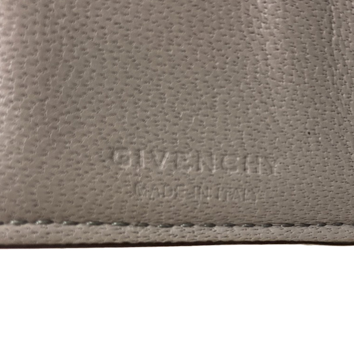 GIVENCHY logo Bifold Wallet with Coin Pocket Leather Ladies [Used]