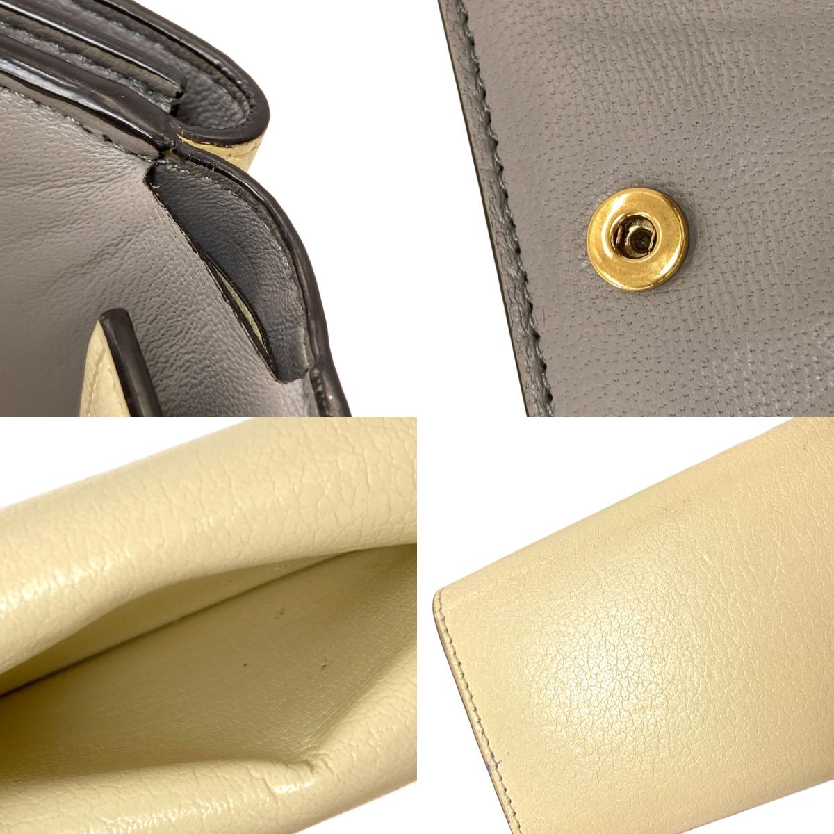 GIVENCHY logo Bifold Wallet with Coin Pocket Leather Ladies [Used]