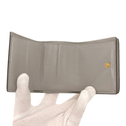 GIVENCHY logo Bifold Wallet with Coin Pocket Leather Ladies [Used]