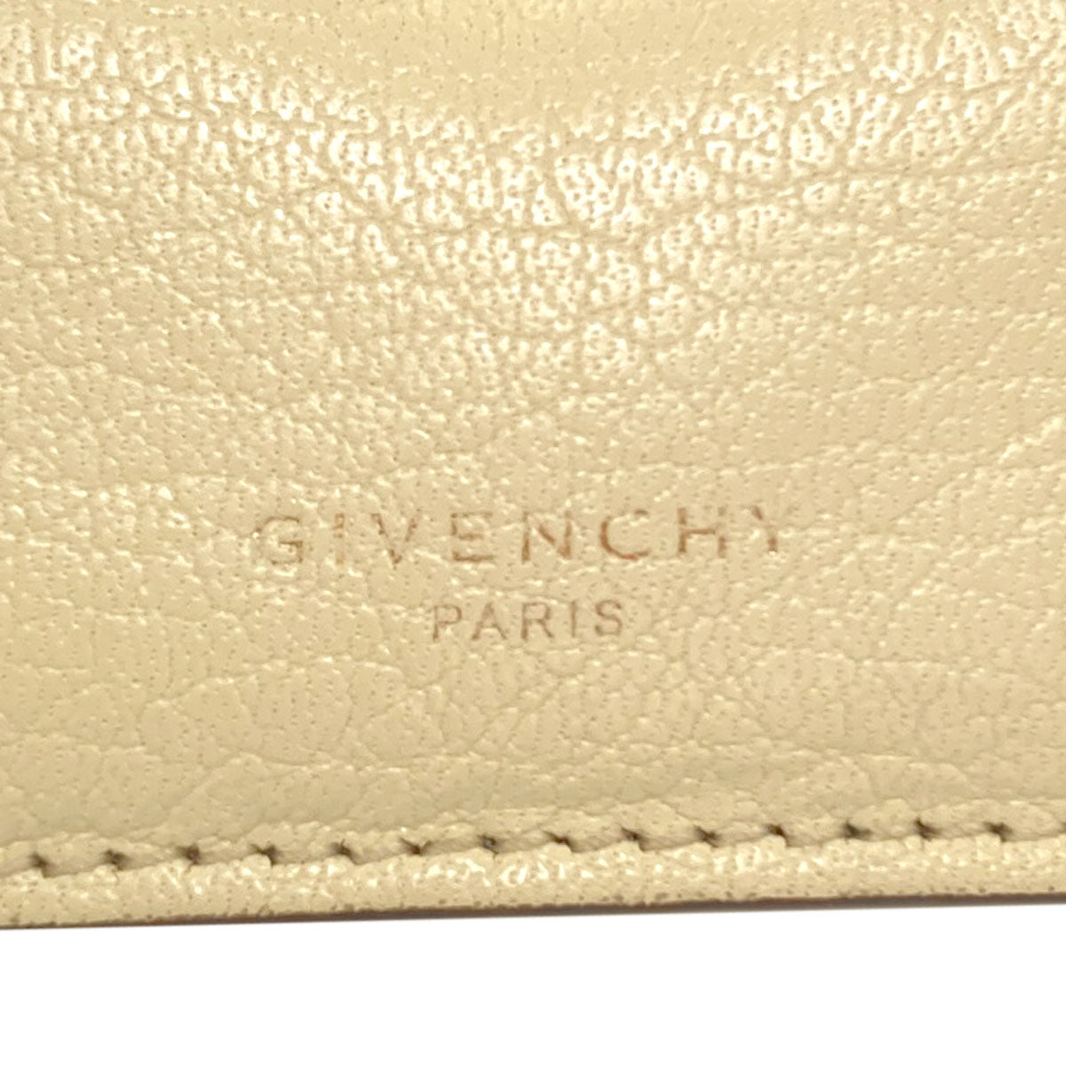 GIVENCHY logo Bifold Wallet with Coin Pocket Leather Ladies [Used]