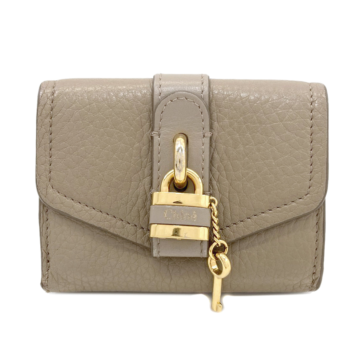 CHLOE Abbey Bifold Wallet with Coin Pocket Leather Ladies [Used]