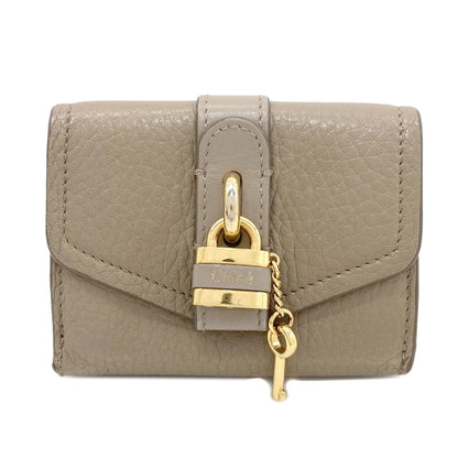 CHLOE Abbey Bifold Wallet with Coin Pocket Leather Ladies [Used]