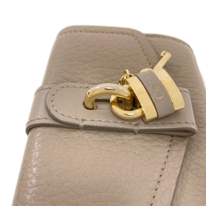 CHLOE Abbey Bifold Wallet with Coin Pocket Leather Ladies [Used]