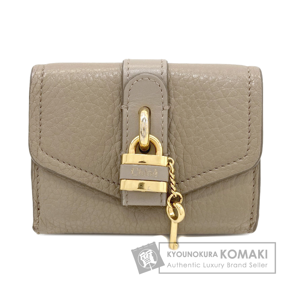 CHLOE Abbey Bifold Wallet with Coin Pocket Leather Ladies [Used]