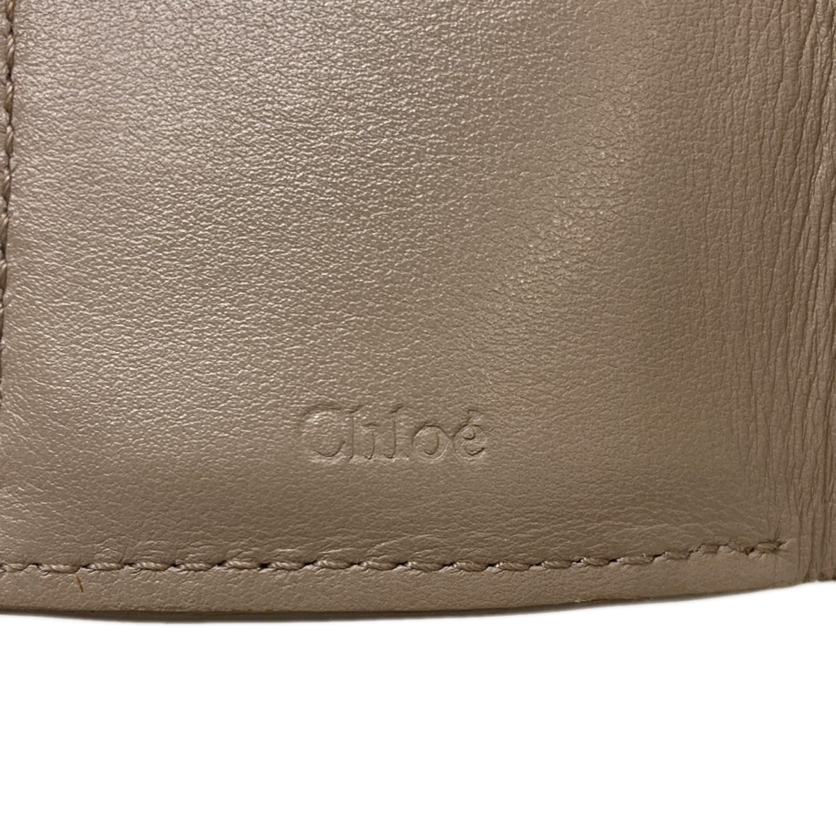CHLOE Abbey Bifold Wallet with Coin Pocket Leather Ladies [Used]