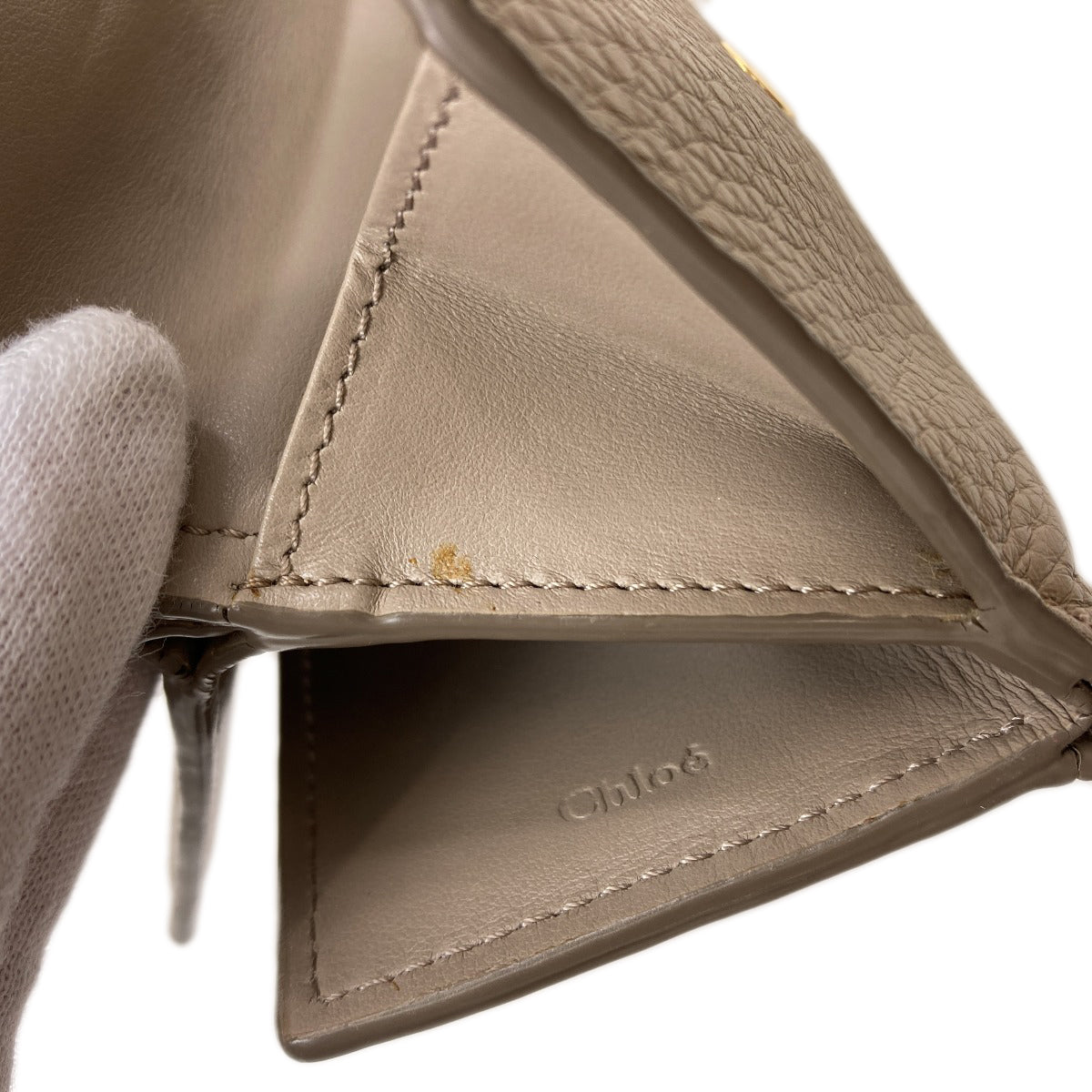 CHLOE Abbey Bifold Wallet with Coin Pocket Leather Ladies [Used]