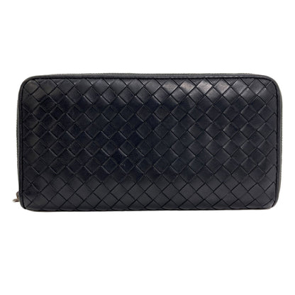 BOTTEGA VENETA Intrecciato Long wallet (with coin pocket) Leather Ladies [Used]