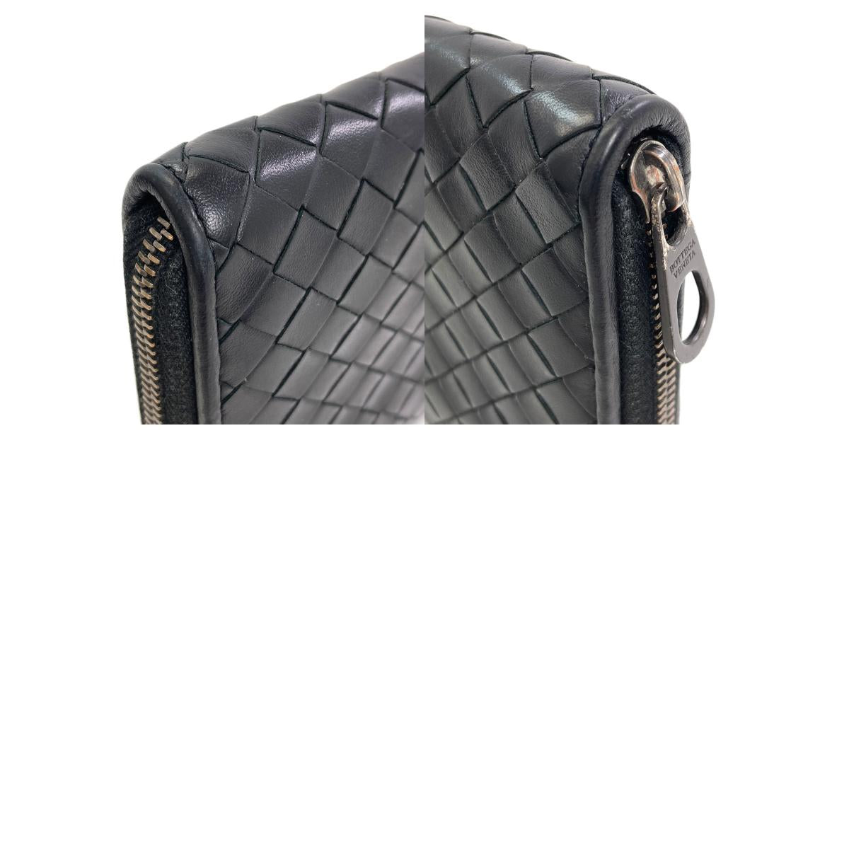 BOTTEGA VENETA Intrecciato Long wallet (with coin pocket) Leather Ladies [Used]