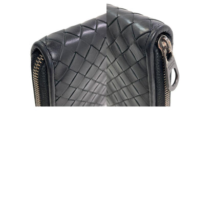 BOTTEGA VENETA Intrecciato Long wallet (with coin pocket) Leather Ladies [Used]