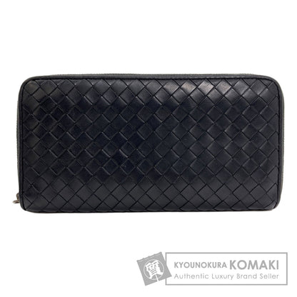BOTTEGA VENETA Intrecciato Long wallet (with coin pocket) Leather Ladies [Used]