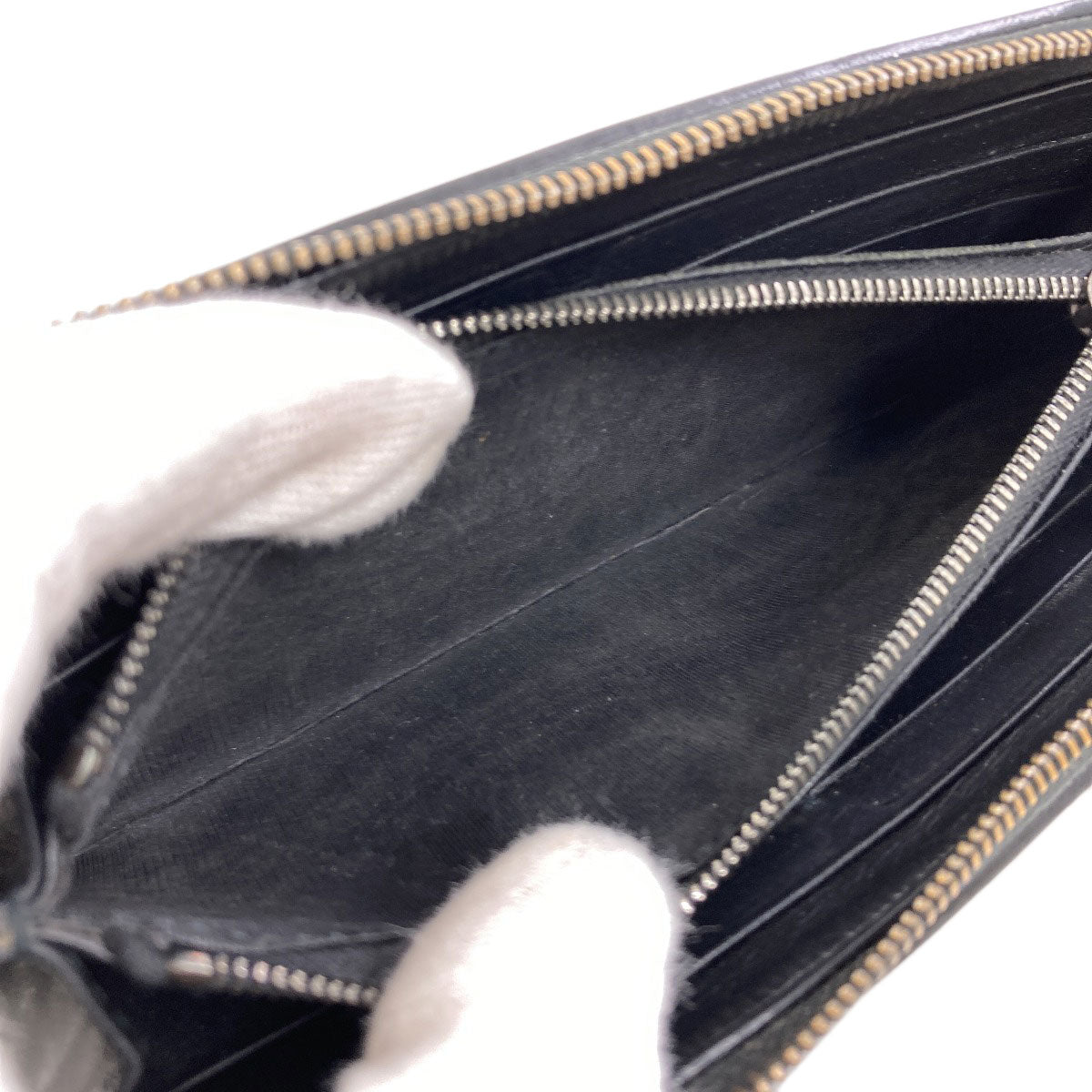 BOTTEGA VENETA Intrecciato Long wallet (with coin pocket) Leather Ladies [Used]