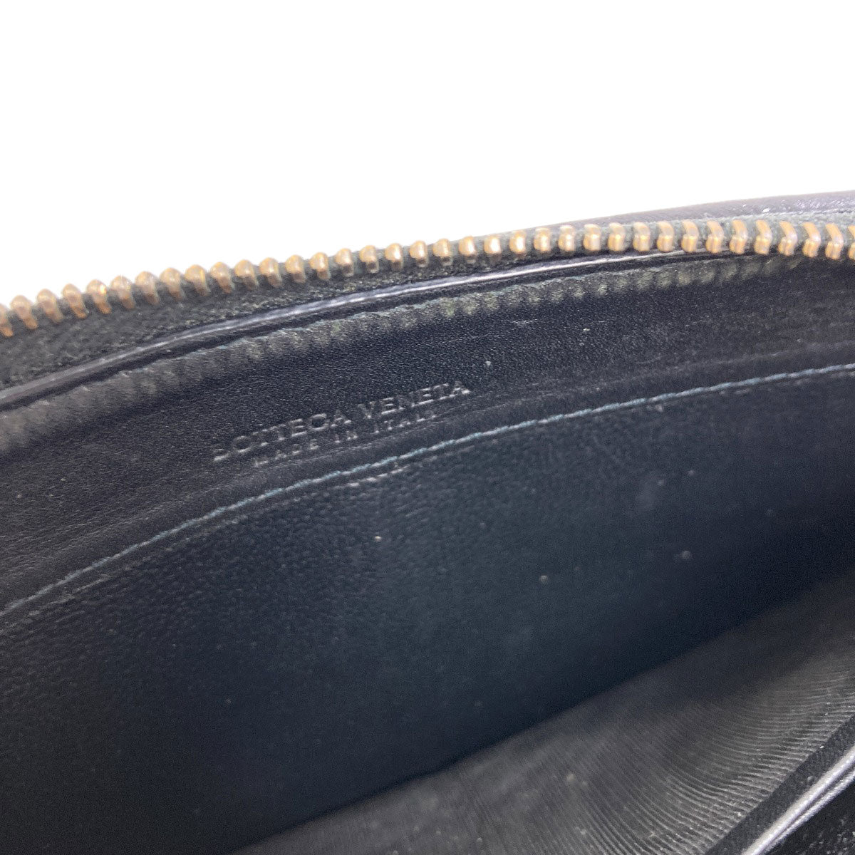 BOTTEGA VENETA Intrecciato Long wallet (with coin pocket) Leather Ladies [Used]