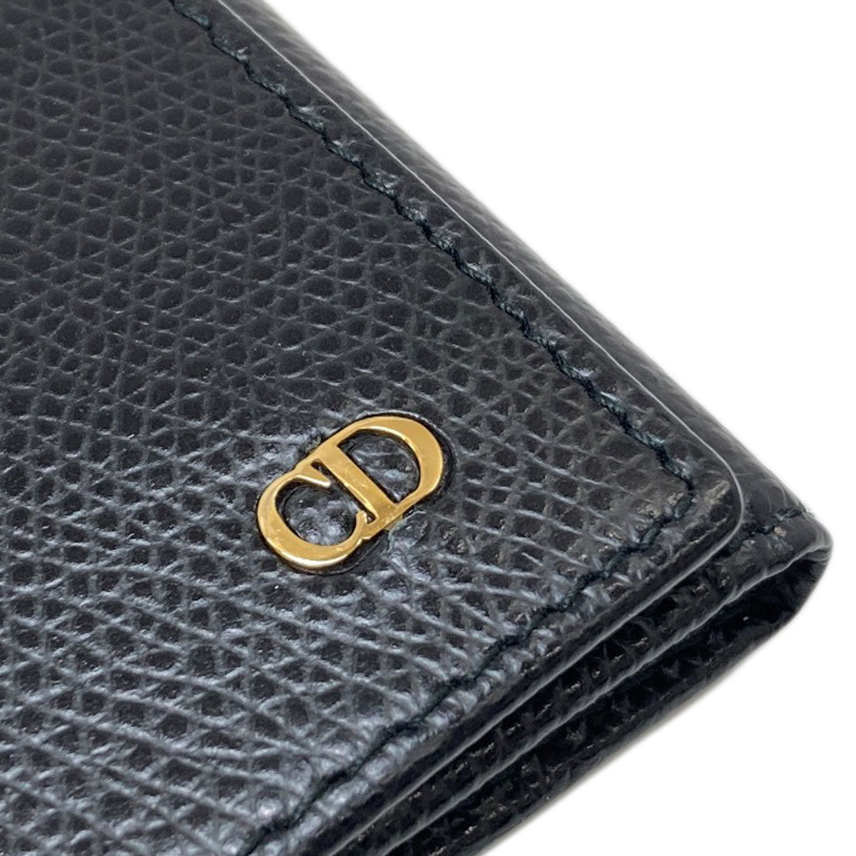 CHRISTIAN DIOR CD logo key holder Leather Ladies [Used]
