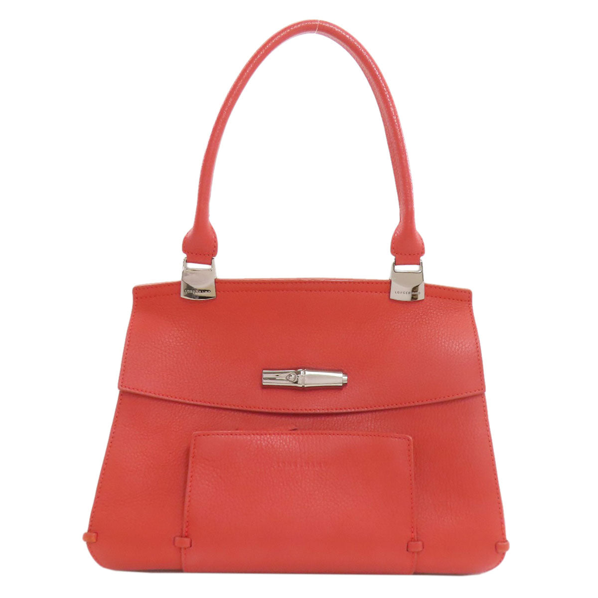 Longchamp logo Handbag Leather Ladies [Used]