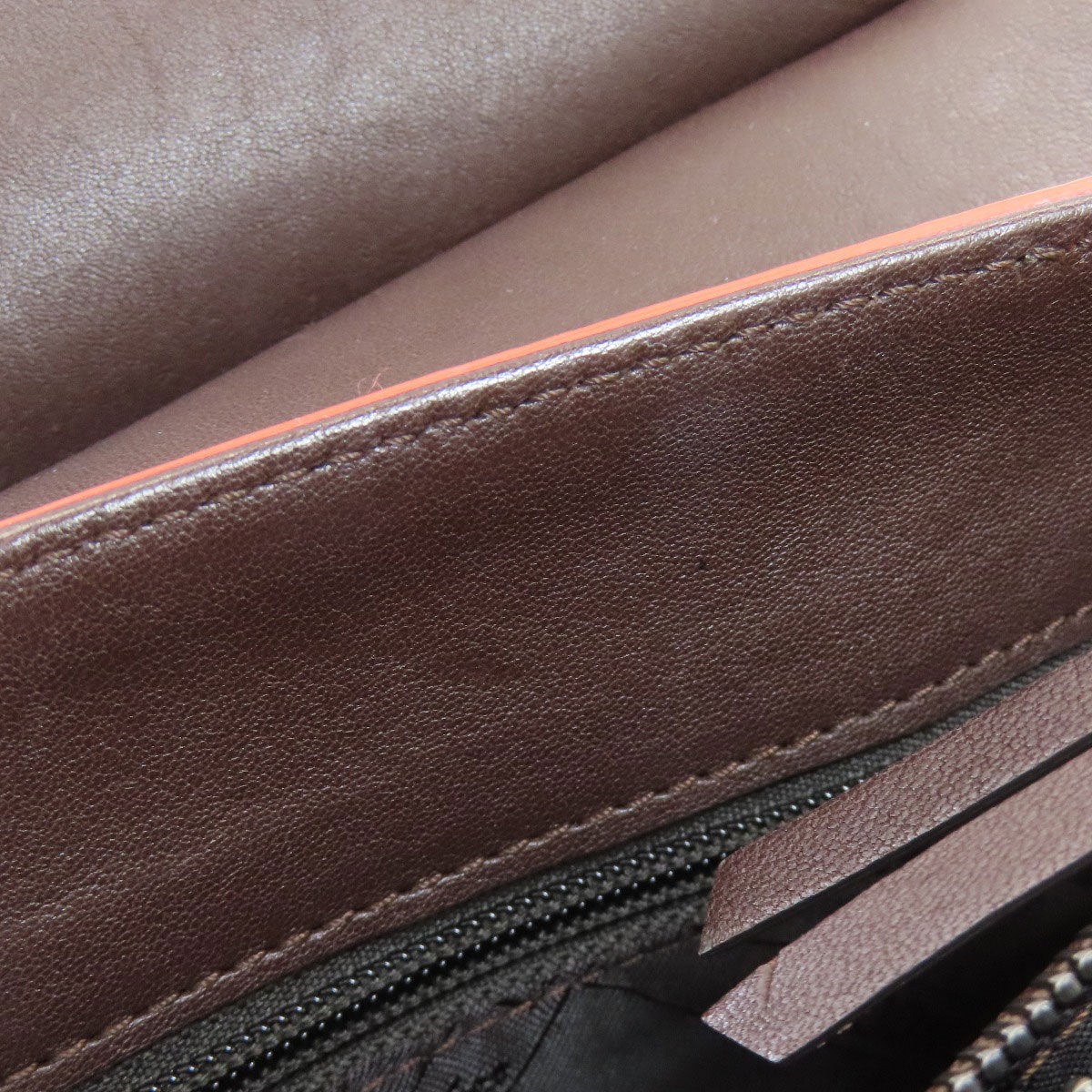 Longchamp logo Handbag Leather Ladies [Used]