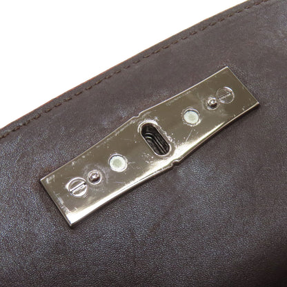 Longchamp logo Handbag Leather Ladies [Used]