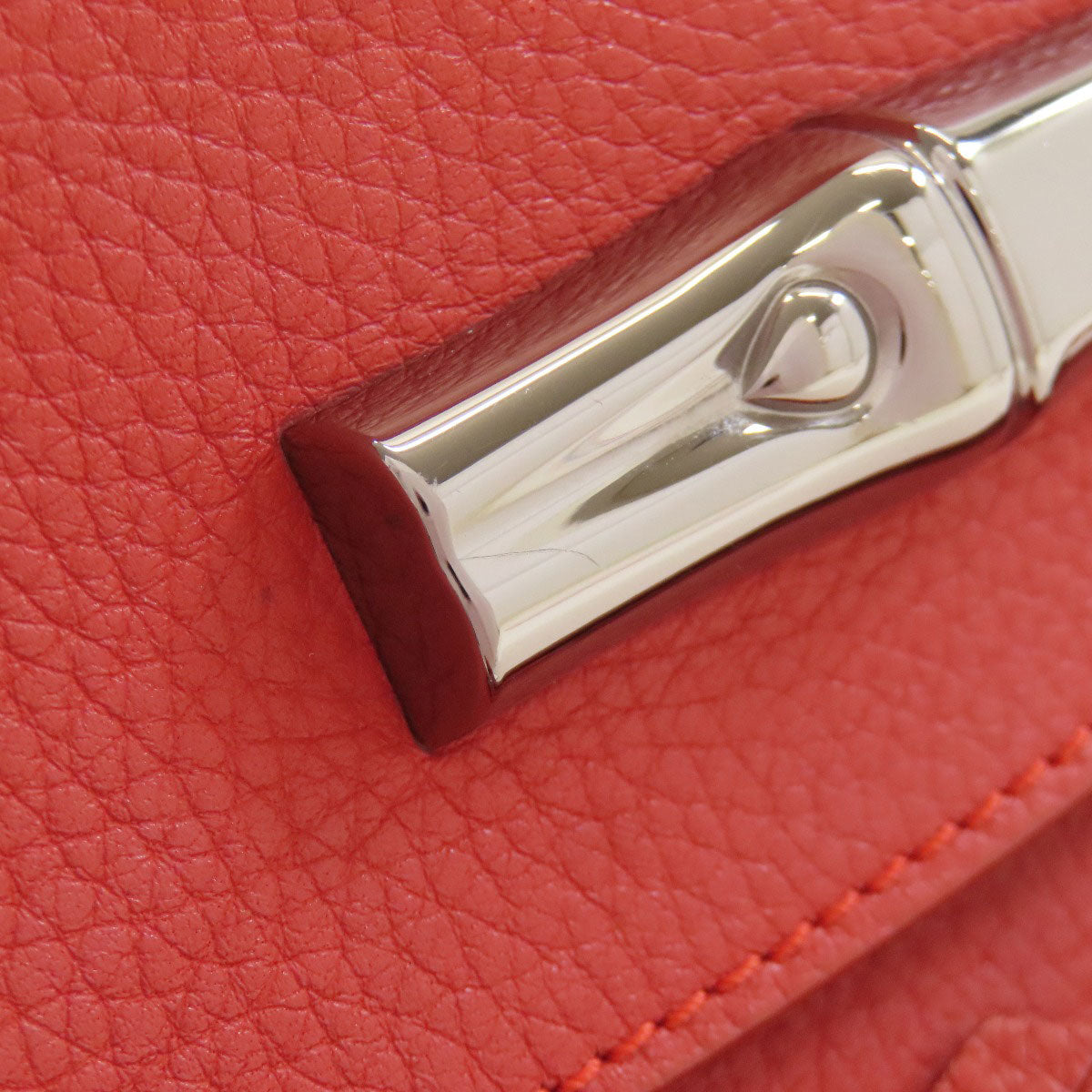 Longchamp logo Handbag Leather Ladies [Used]