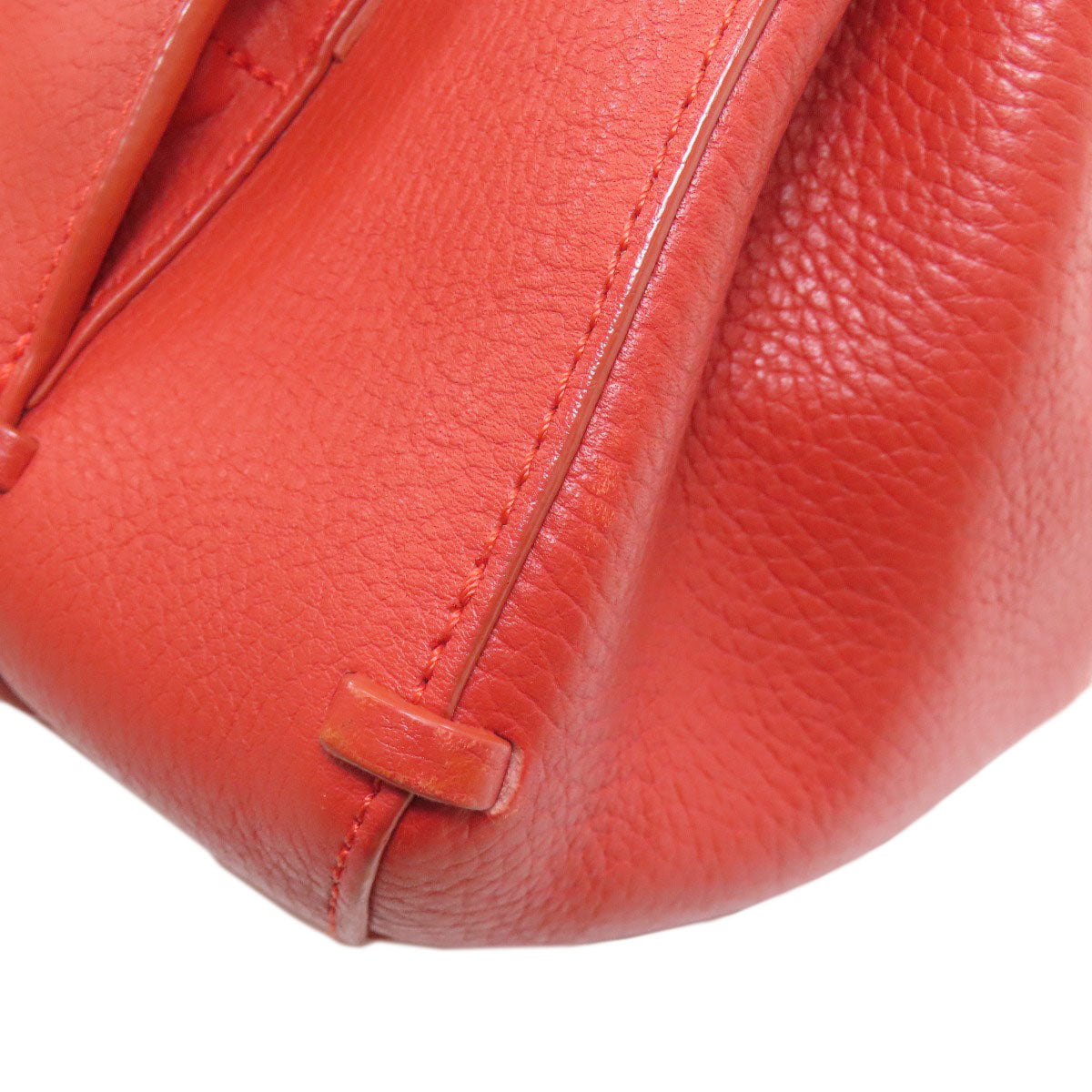 Longchamp logo Handbag Leather Ladies [Used]