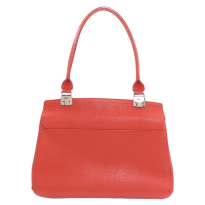 Longchamp logo Handbag Leather Ladies [Used]