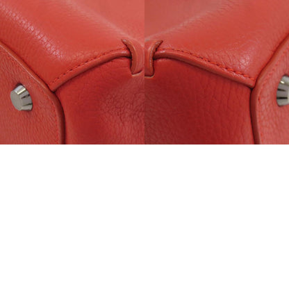 Longchamp logo Handbag Leather Ladies [Used]