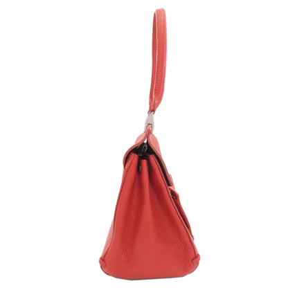 Longchamp logo Handbag Leather Ladies [Used]