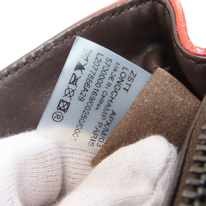 Longchamp logo Handbag Leather Ladies [Used]