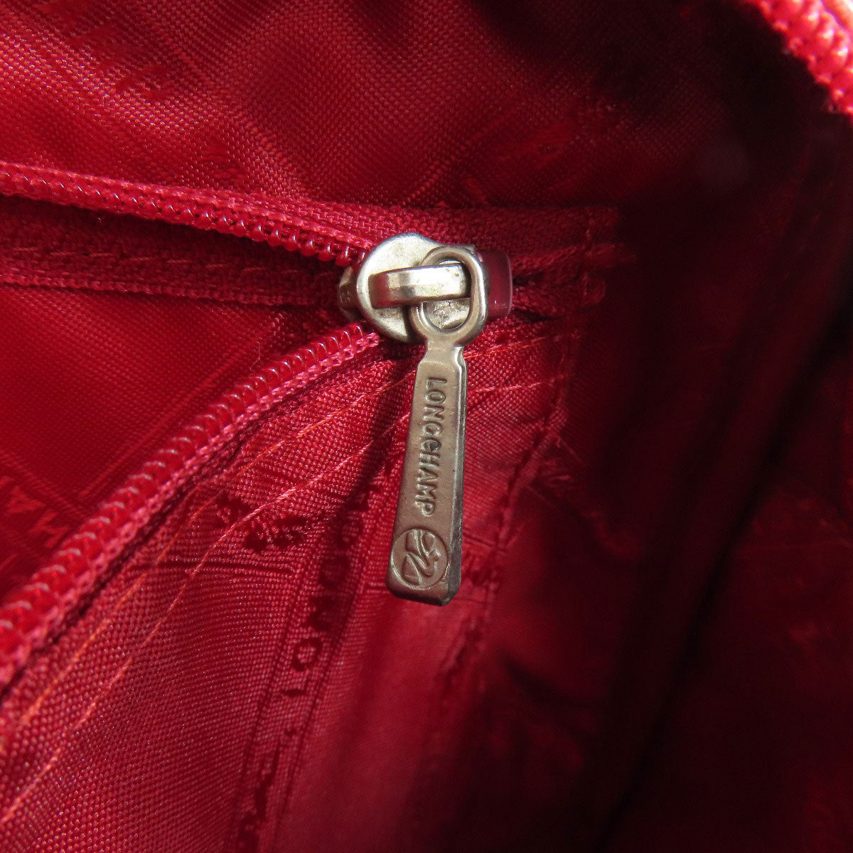 Longchamp logo Handbag Leather Ladies [Used]