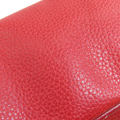 Longchamp logo Handbag Leather Ladies [Used]