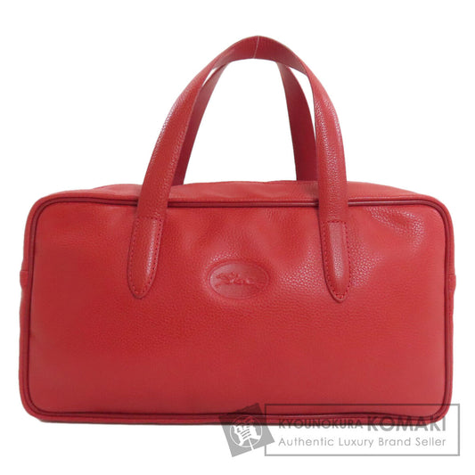 Longchamp logo Handbag Leather Ladies [Used]