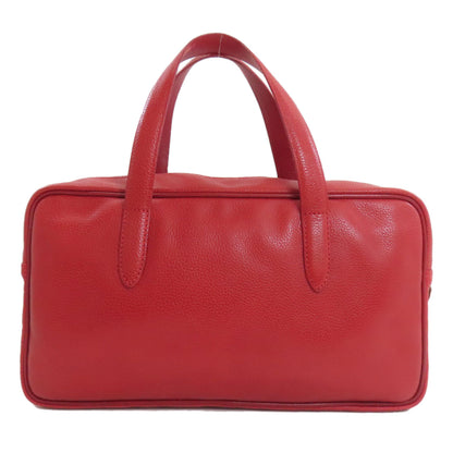 Longchamp logo Handbag Leather Ladies [Used]