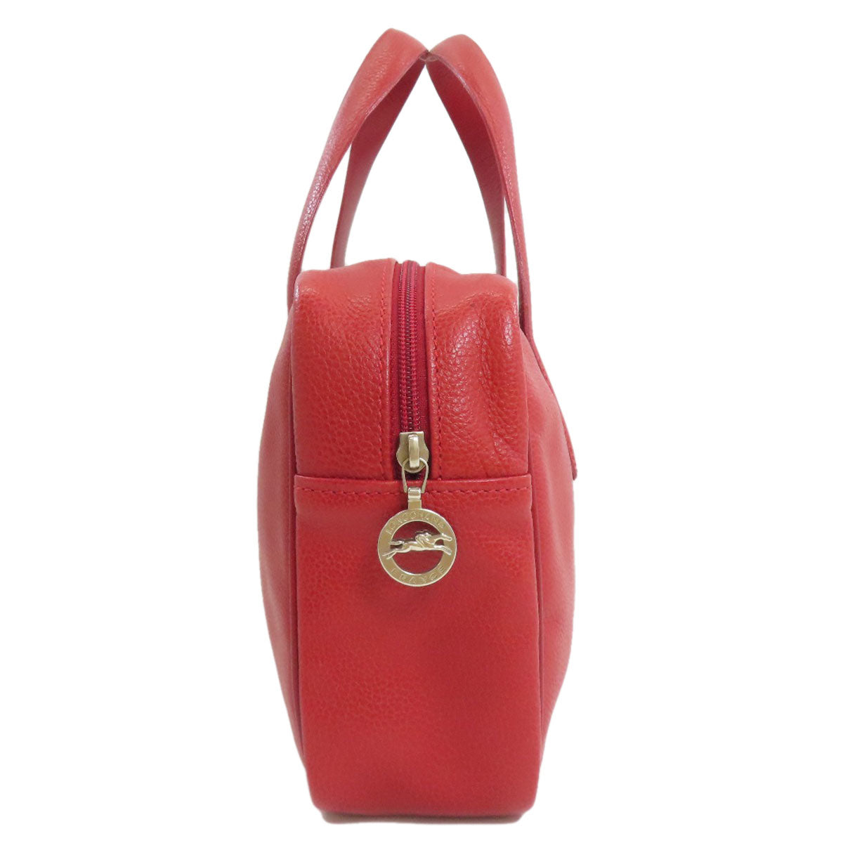 Longchamp logo Handbag Leather Ladies [Used]