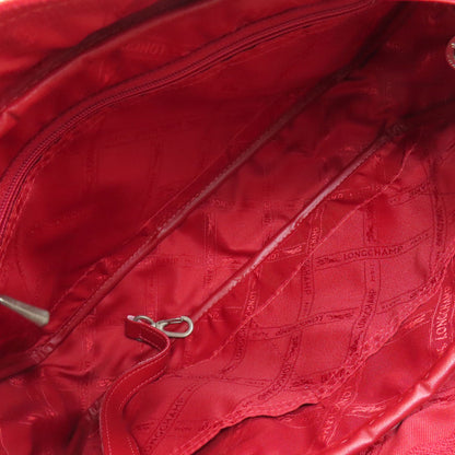 Longchamp logo Handbag Leather Ladies [Used]