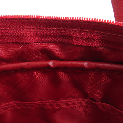 Longchamp logo Handbag Leather Ladies [Used]