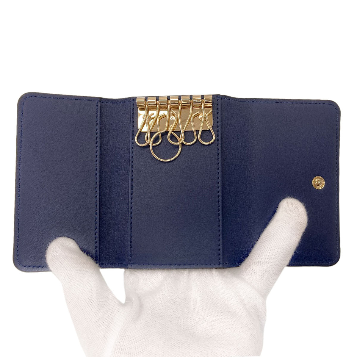 CHLOE logo key holder Leather Ladies [Used]