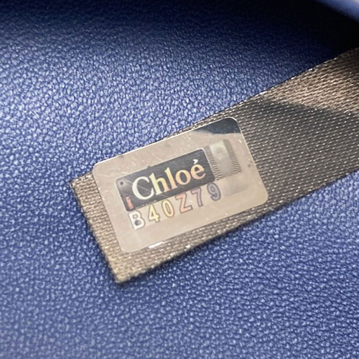 CHLOE logo key holder Leather Ladies [Used]