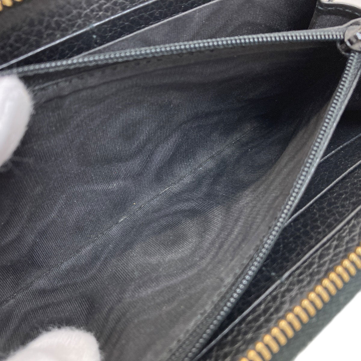 GUCCI 456117 Double G GG Marmont Long wallet (with coin pocket) Leather Ladies [Used]