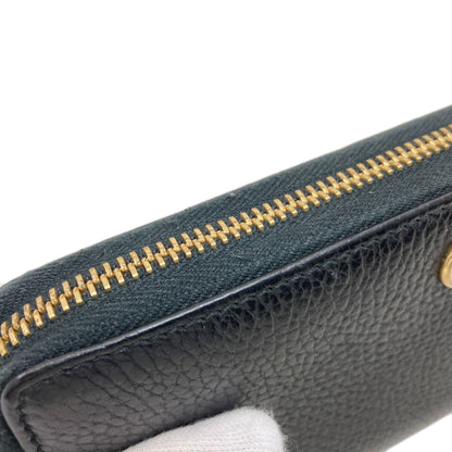 GUCCI 456117 Double G GG Marmont Long wallet (with coin pocket) Leather Ladies [Used]