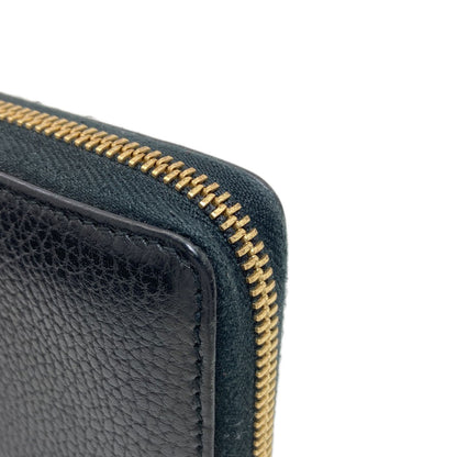 GUCCI 456117 Double G GG Marmont Long wallet (with coin pocket) Leather Ladies [Used]
