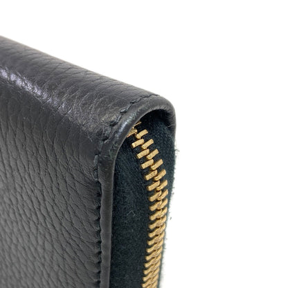 GUCCI 456117 Double G GG Marmont Long wallet (with coin pocket) Leather Ladies [Used]