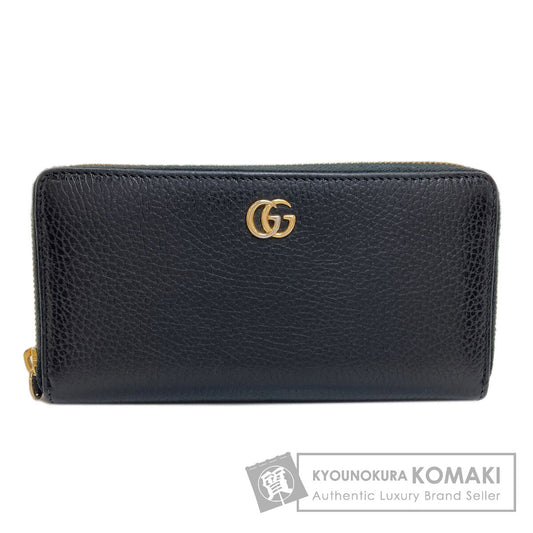 GUCCI 456117 Double G GG Marmont Long wallet (with coin pocket) Leather Ladies [Used]