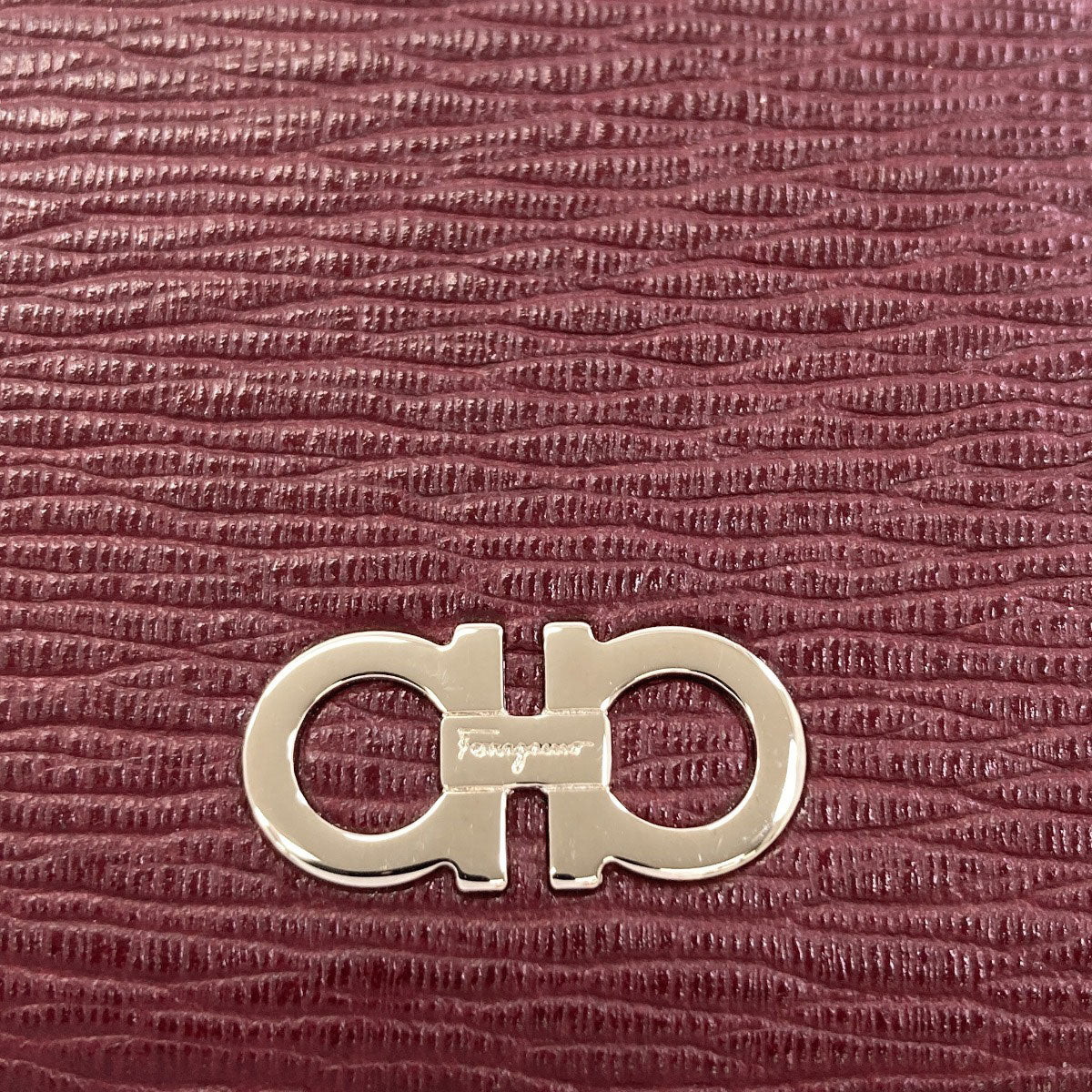 Salvatore Ferragamo GanciniHardware coin purse Leather Ladies [Used]