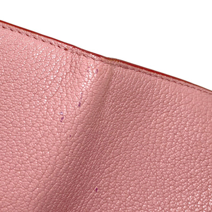 MIUMIU Compact Wallet Heart Bifold Wallet with Coin Pocket Leather Ladies [Used]