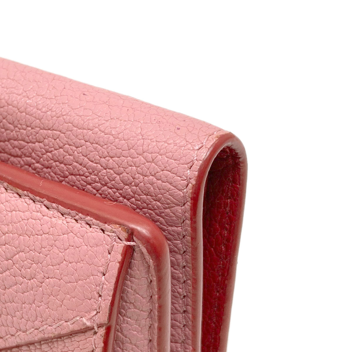 MIUMIU Compact Wallet Heart Bifold Wallet with Coin Pocket Leather Ladies [Used]