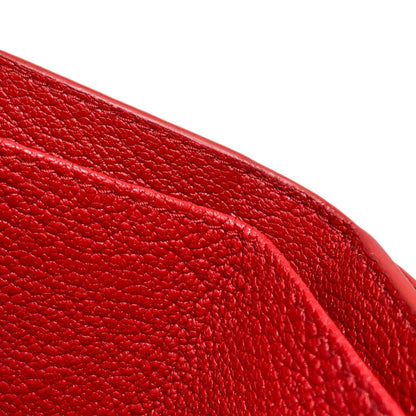 MIUMIU Compact Wallet Heart Bifold Wallet with Coin Pocket Leather Ladies [Used]