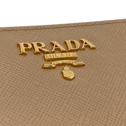 PRADA 1M1225 Tri-fold wallet Bifold Wallet with Coin Pocket Safiano Ladies [Used]
