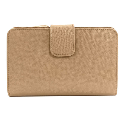 PRADA 1M1225 Tri-fold wallet Bifold Wallet with Coin Pocket Safiano Ladies [Used]