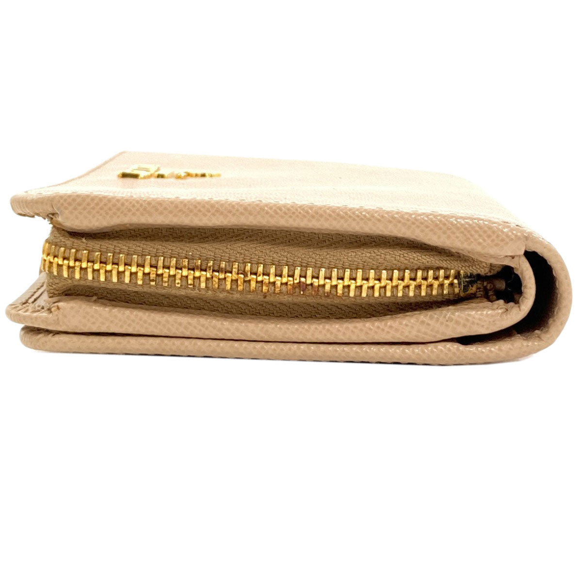 PRADA 1M1225 Tri-fold wallet Bifold Wallet with Coin Pocket Safiano Ladies [Used]