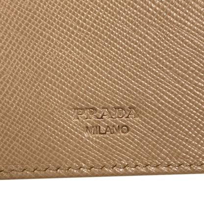 PRADA 1M1225 Tri-fold wallet Bifold Wallet with Coin Pocket Safiano Ladies [Used]