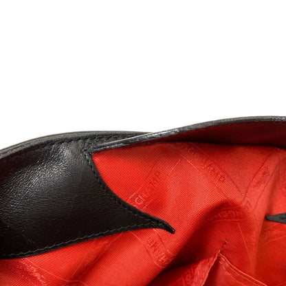 Longchamp logo Handbag Leather Ladies [Used]