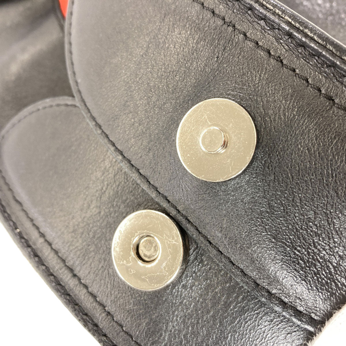 Longchamp logo Handbag Leather Ladies [Used]